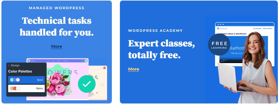 Dreamhost vs. Bluehost: Bluehost Experts Classes