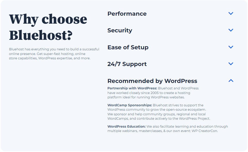 Dreamhost vs. Bluehost: Bluehost Recommended by WordPress