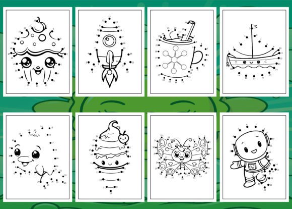 Connect the dots educational coloring workbook asset for Amazon KDP publishing.
