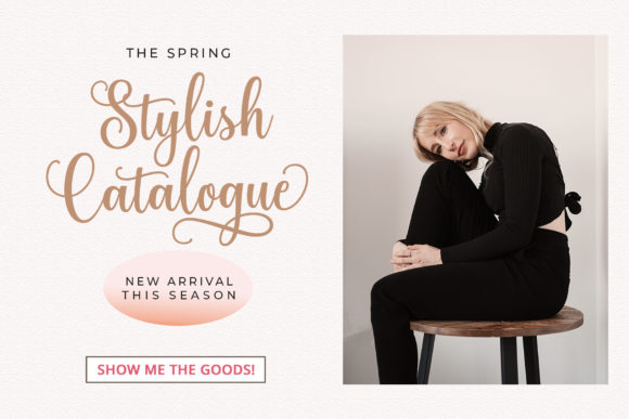 Angista Script elegant handwritten font for luxury branding and free Canva templates design.