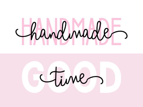 More Good Vibes handwritten font duo for playful retro designs and aesthetic branding.