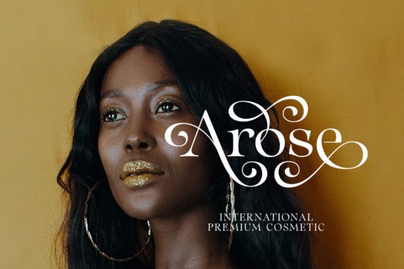Timeless elegant display font template on Creative Fabrica for statement self care journal titles.