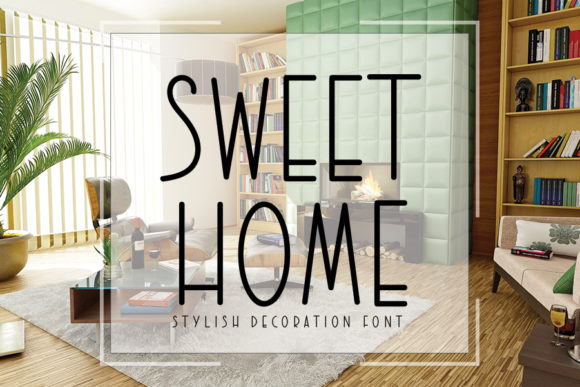 Sweet Home minimal and neat sans serif font showcase for contemporary KDP notebook covers.