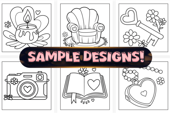 Cozy bookworm and literature lifestyle adult coloring book interior for KDP.