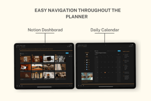Best aesthetic notion templates for students featuring a chic color coordinated dark mode theme with integrated weather and finance trackers.