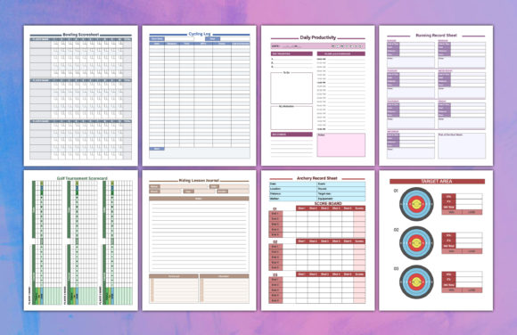 Sample caregiver daily log sheet interior page from KDP niche template bundle